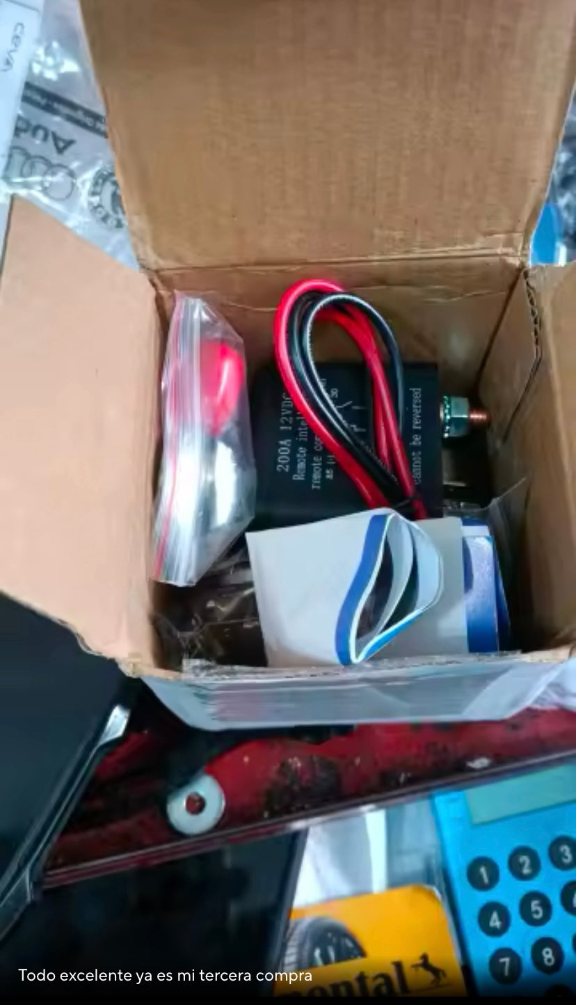 CONTROL  ANTIROBO!!DESCONECCION BATERIA a largo alcance 12V 200A  LLEGAR E INSTALAR