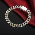 925  plata sterling  mezcla oro  exquisite 10mm